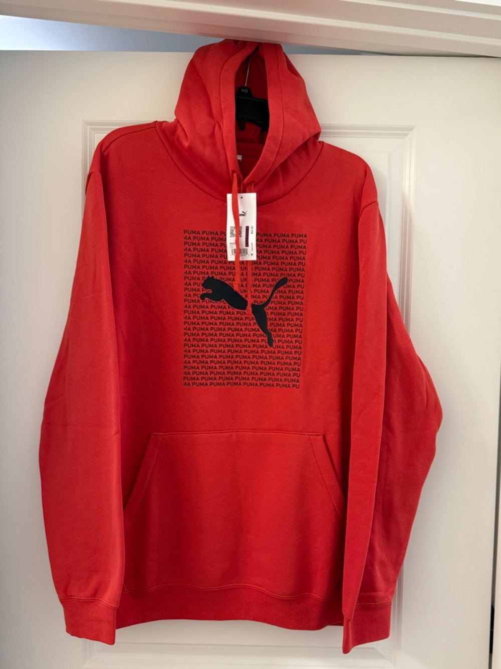 NWT Puma Men’s Red Graphic Logo Hoodie, size XXL